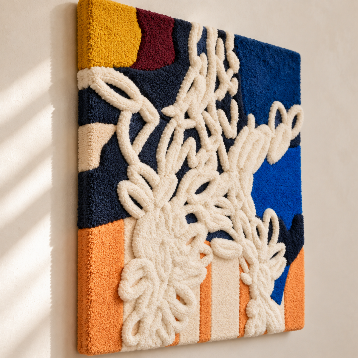 The Luminous Bouquet — angled relief view