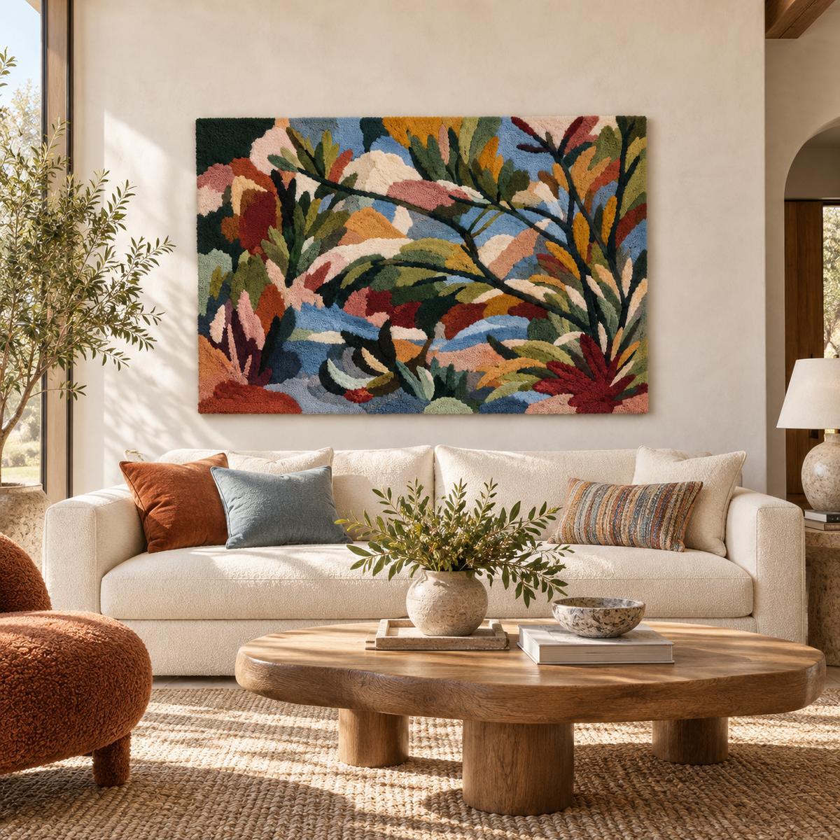 The Many Coloured Grove — front-facing room scene