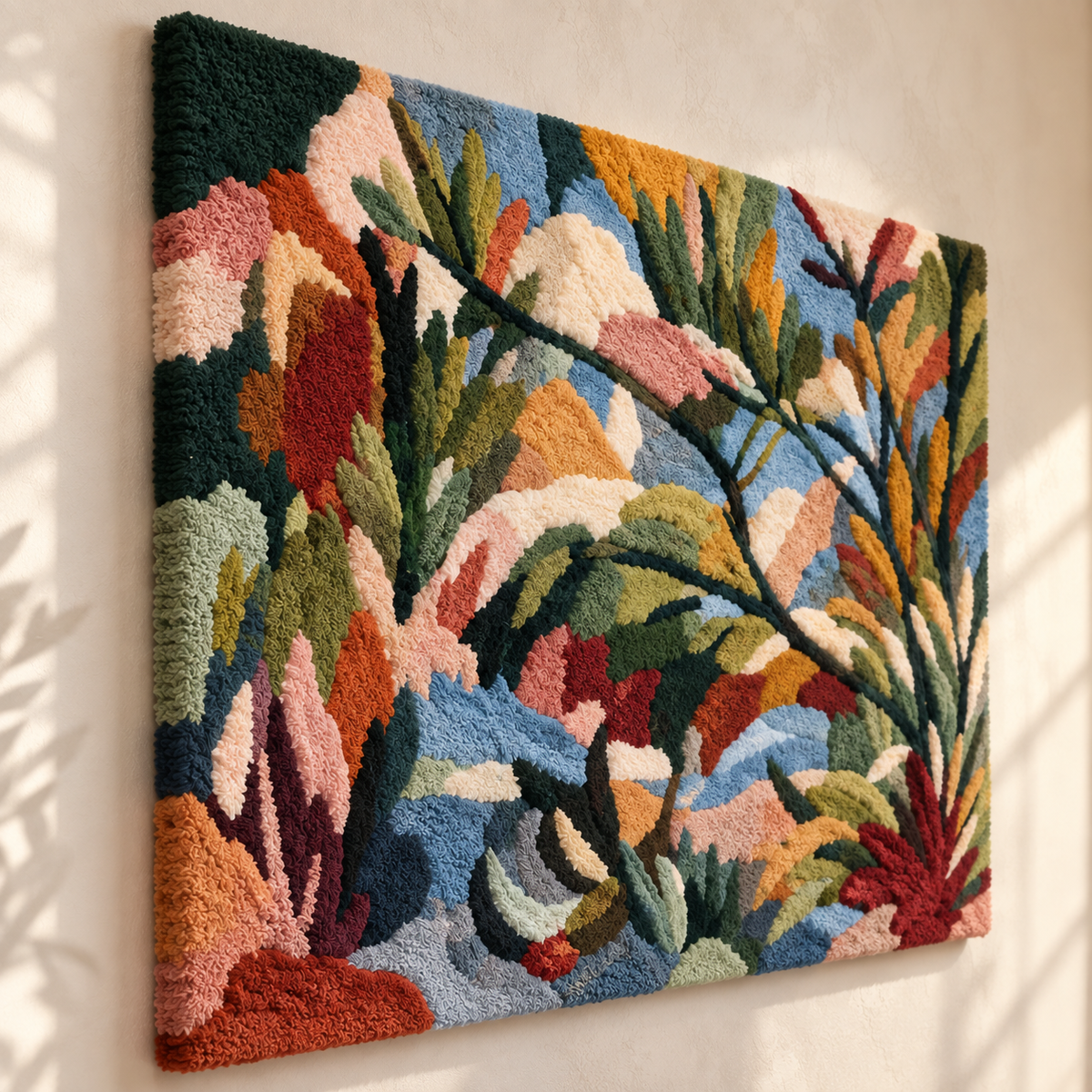 The Many Coloured Grove — angled relief view