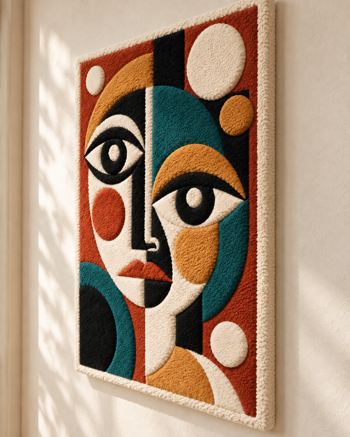 The Many-Sided Muse — angled relief view