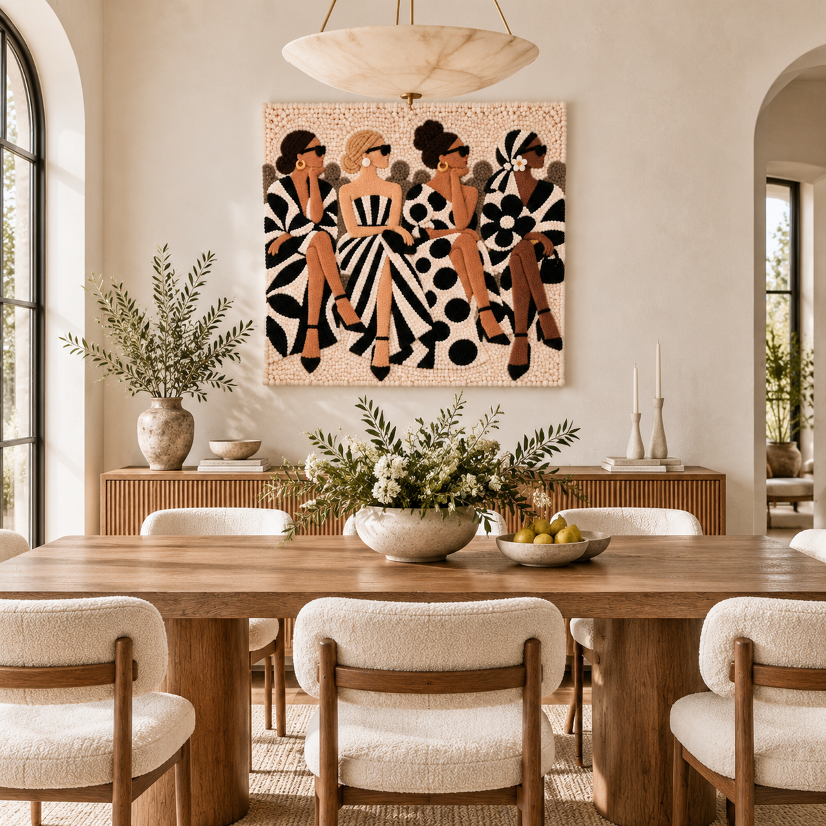 The Monochrome Fashion Circle — room setting 2