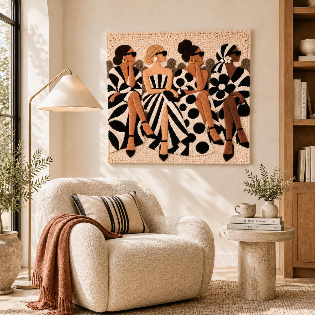 The Monochrome Fashion Circle — room setting 3