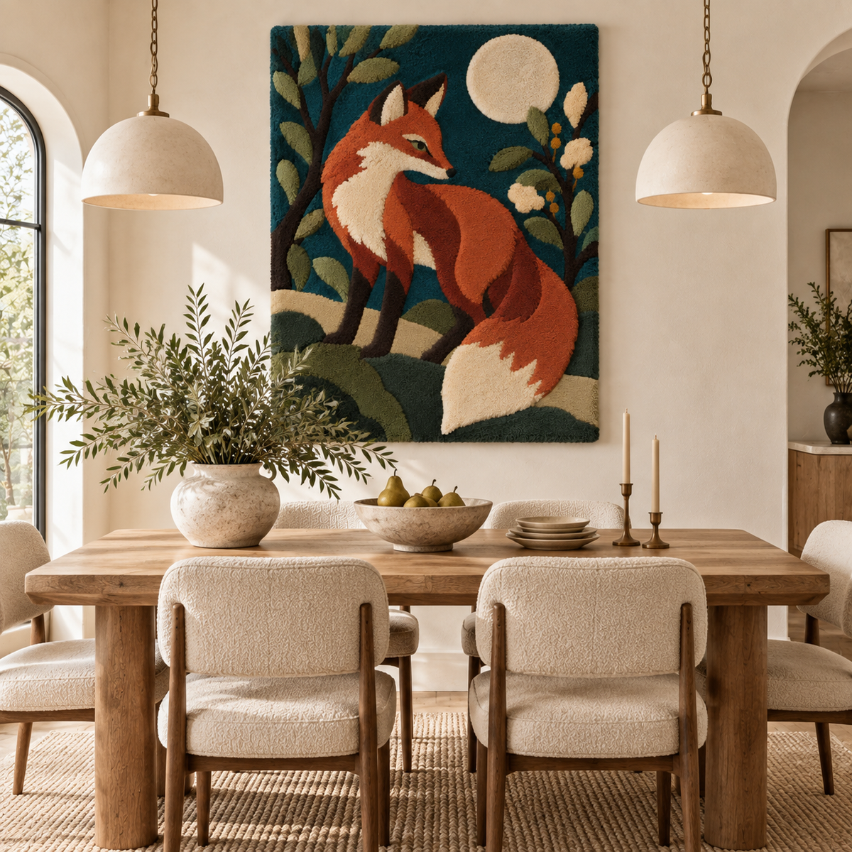 The Moonlit Fox Sentinel — room setting 1
