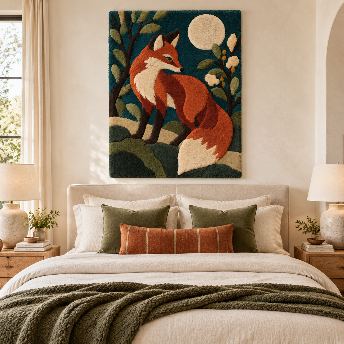 The Moonlit Fox Sentinel — room setting 2