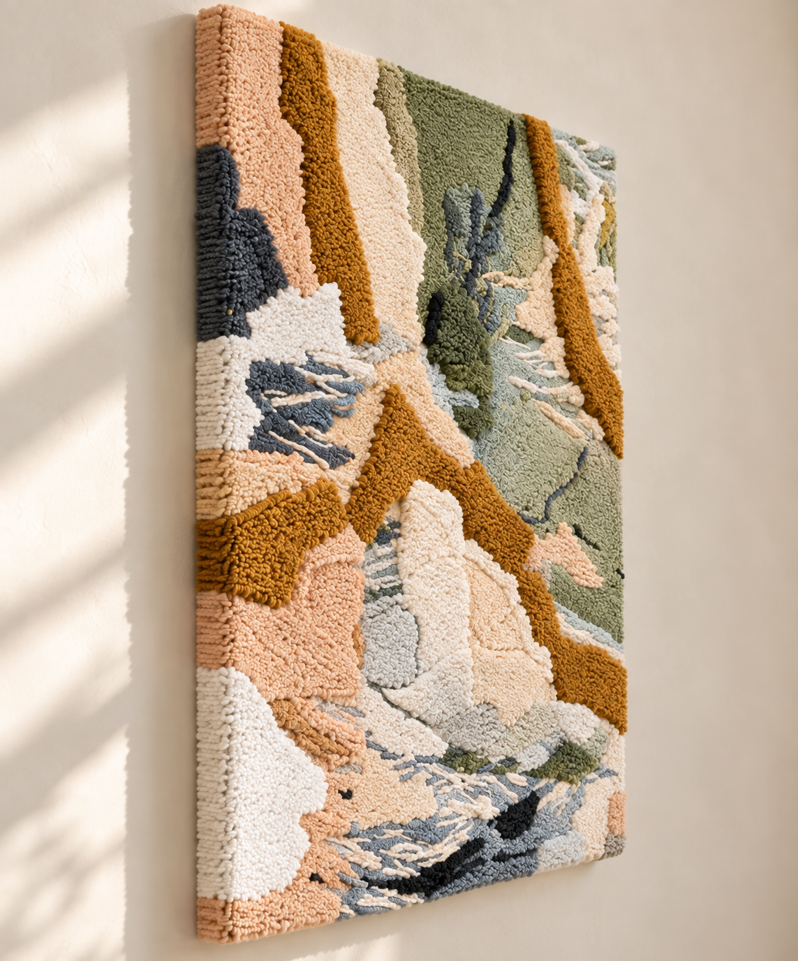 The Moss and Limestone Passage — angled relief view