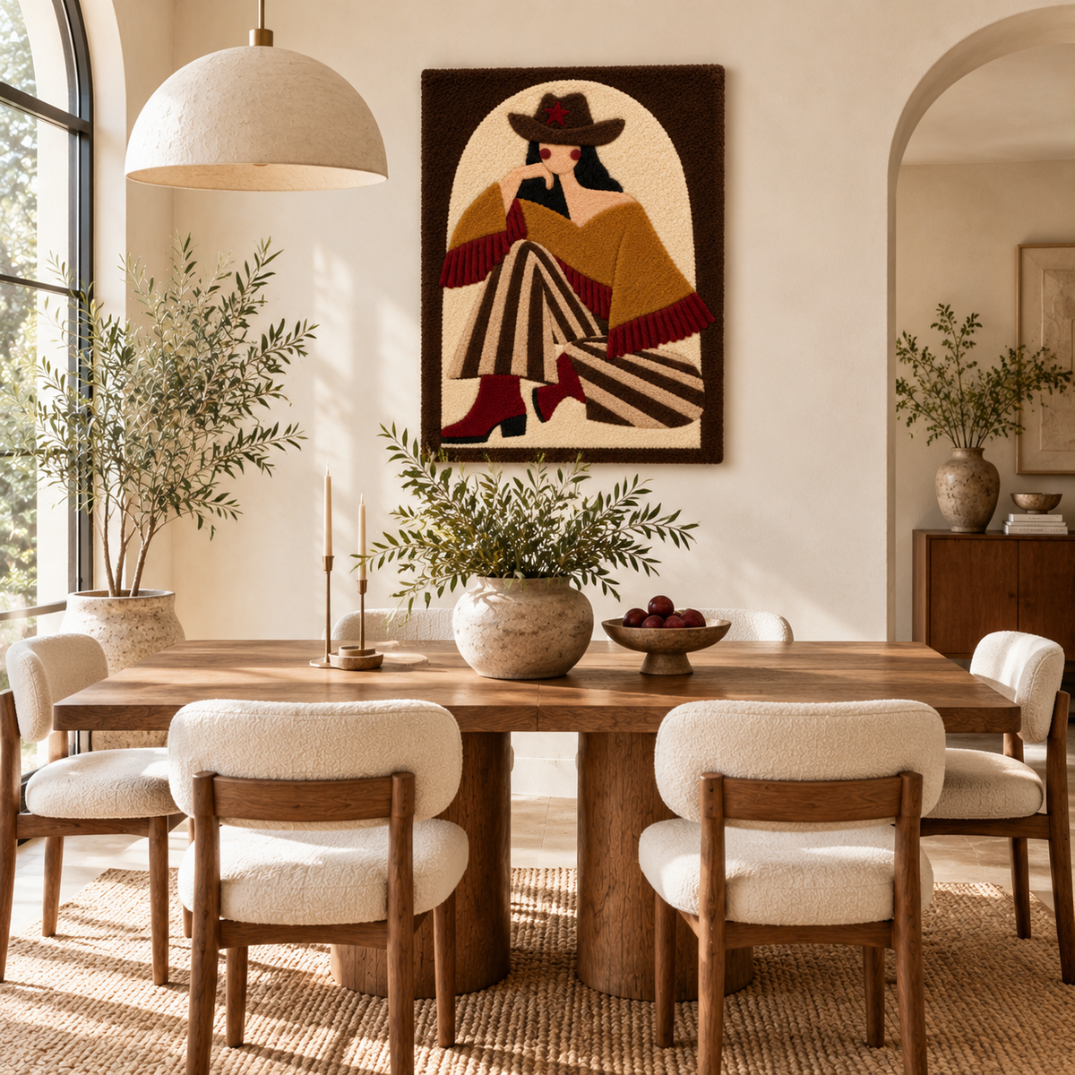 The Ochre Cowgirl — room setting 2