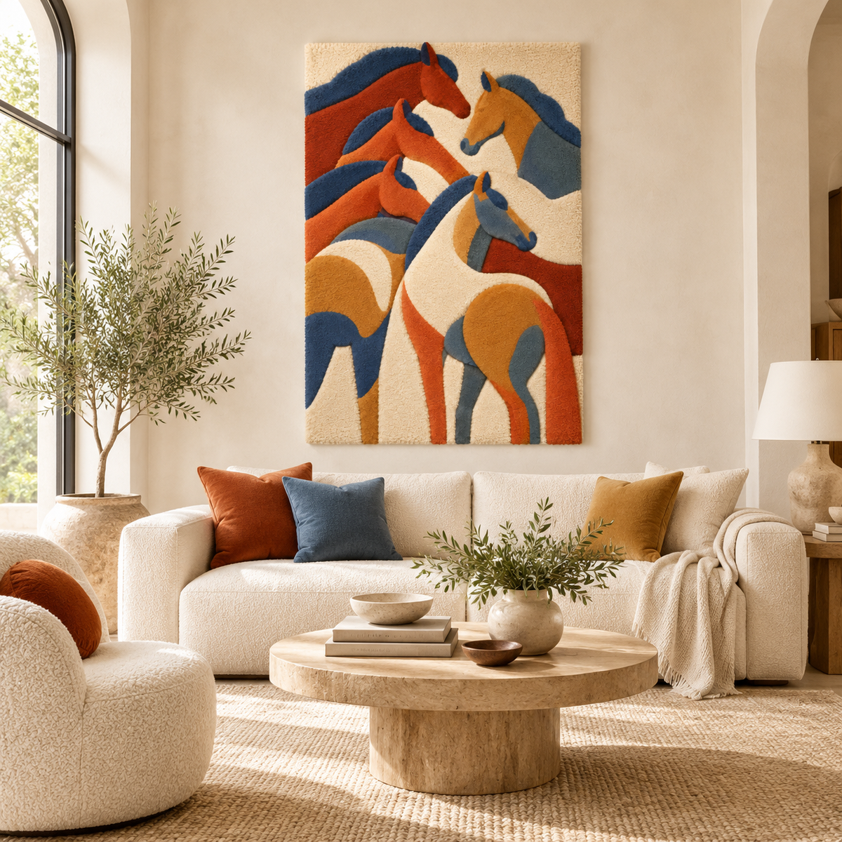 The Painted Horse Gathering — front-facing room scene