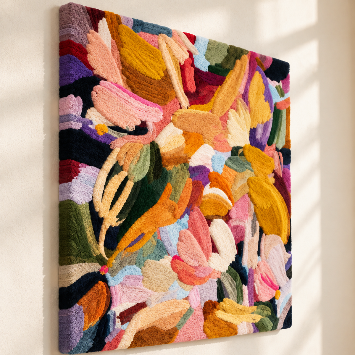The Painted Petal Chorus — angled relief view