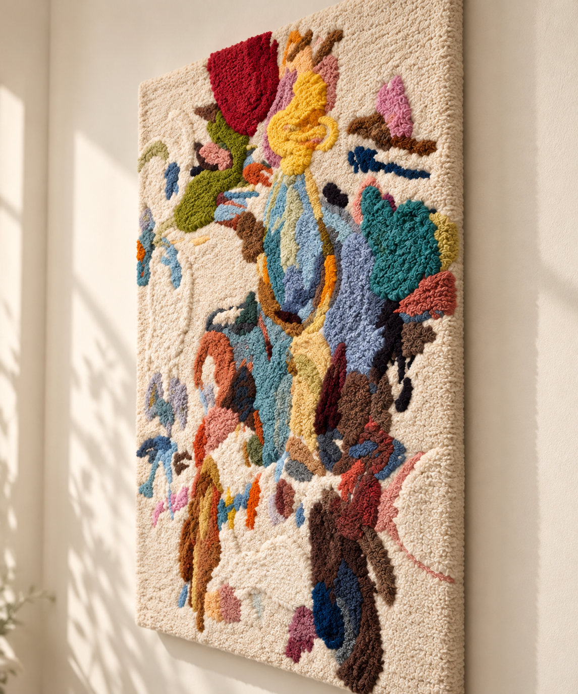 The Painter's Floating Garden — angled relief view