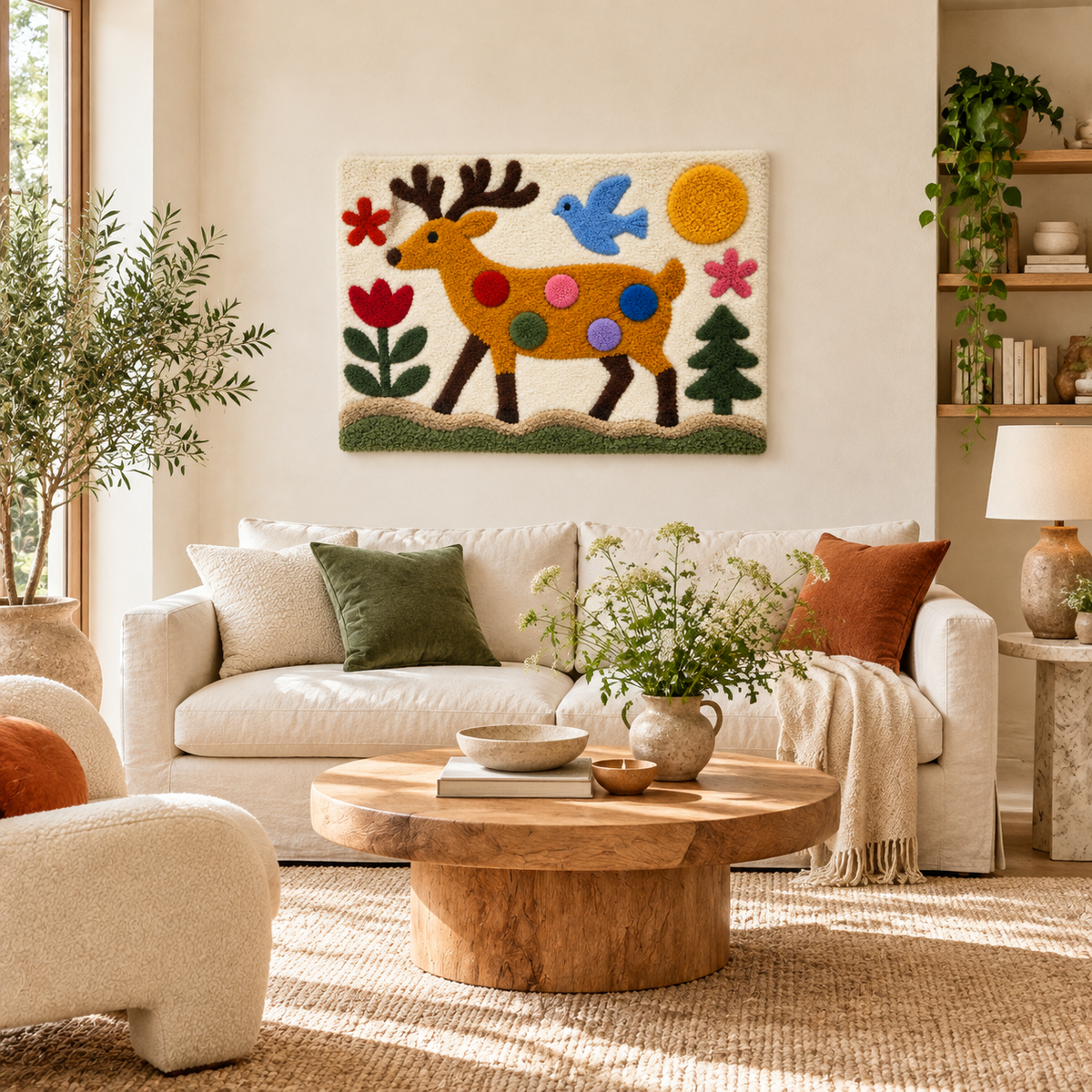 The Polka Dot Deer Garden — front-facing room scene