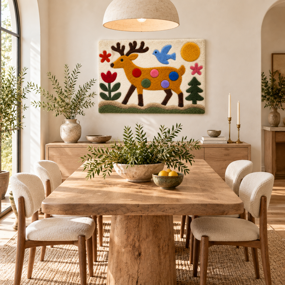 The Polka Dot Deer Garden — room setting 1