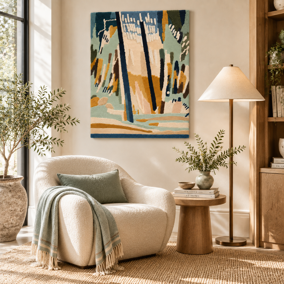 The Quiet Birch Path — room setting 1