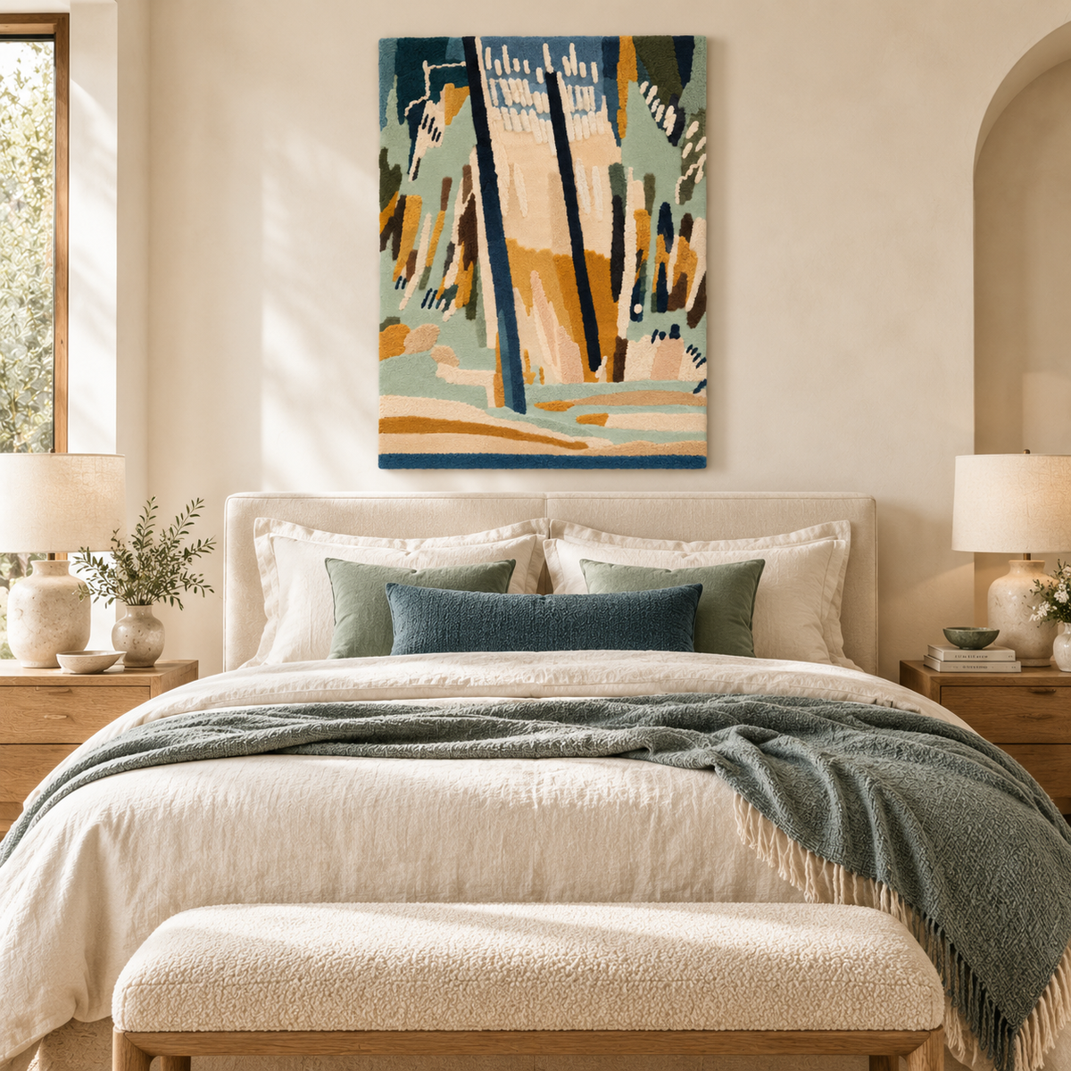 The Quiet Birch Path — room setting 2