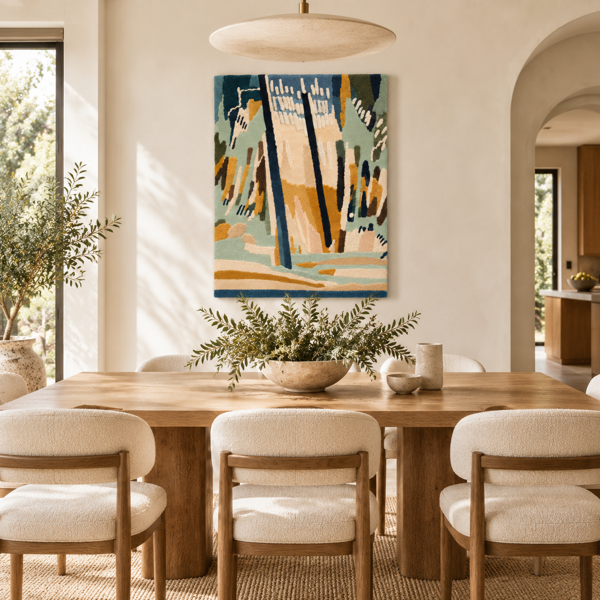 The Quiet Birch Path — room setting 3