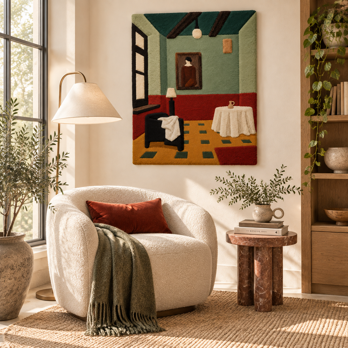 The Quiet Green Parlour — room setting 3