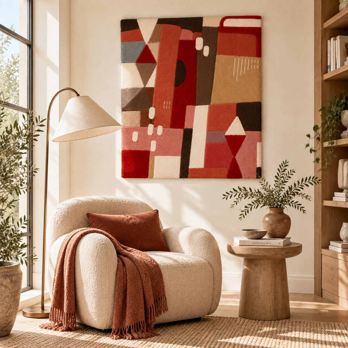 The Red Patchwork Study — room setting 1
