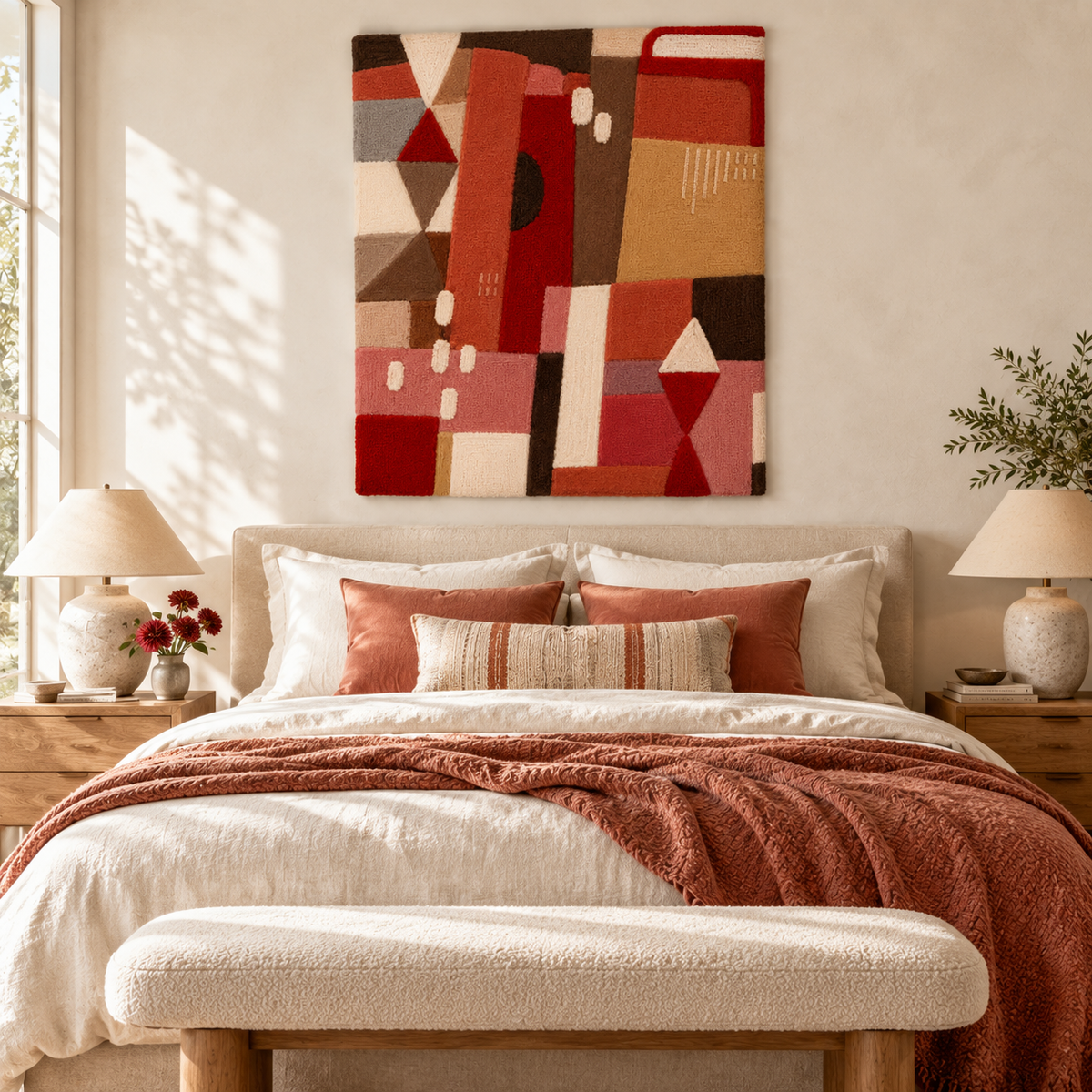 The Red Patchwork Study — room setting 2