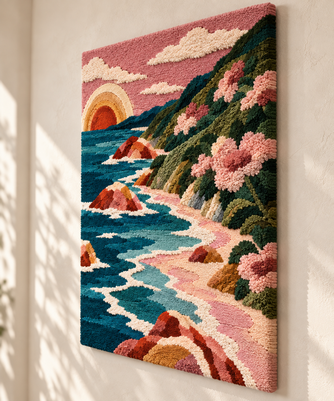 The Rosewater Coast — angled relief view
