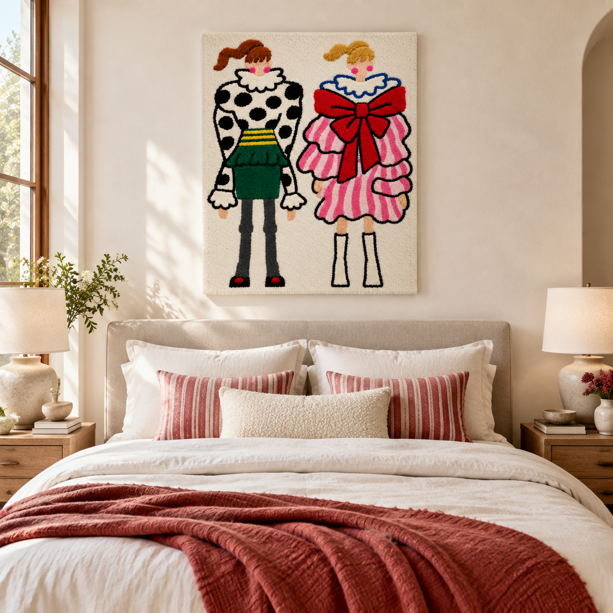 The Ruffle Duet — room setting 1