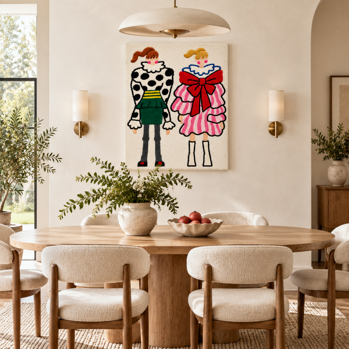 The Ruffle Duet — room setting 2