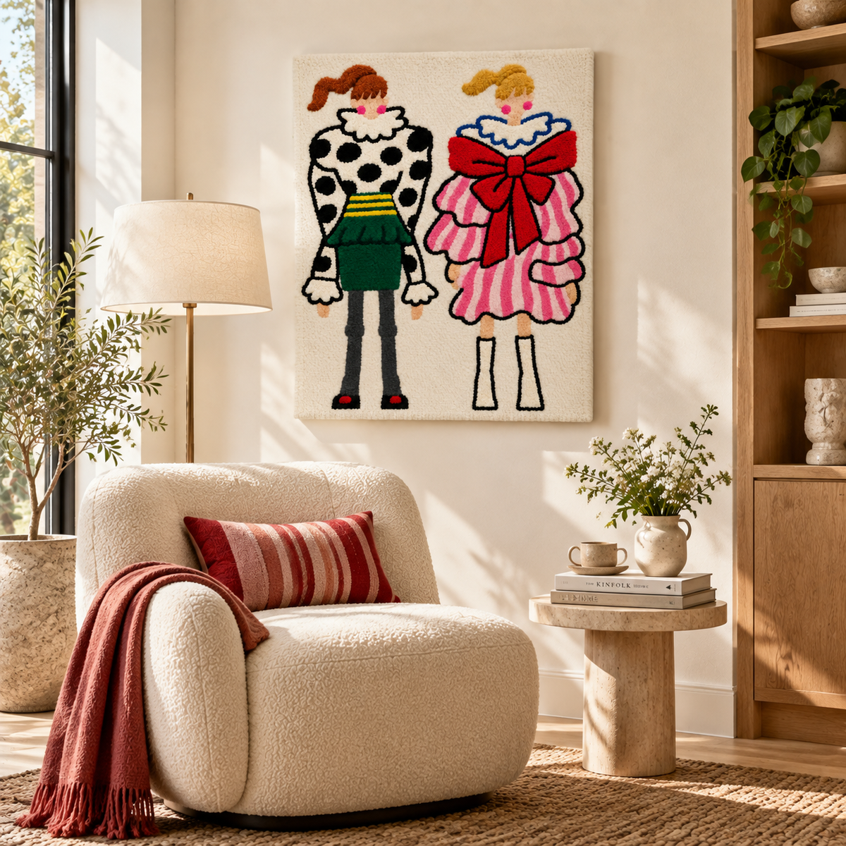 The Ruffle Duet — room setting 3