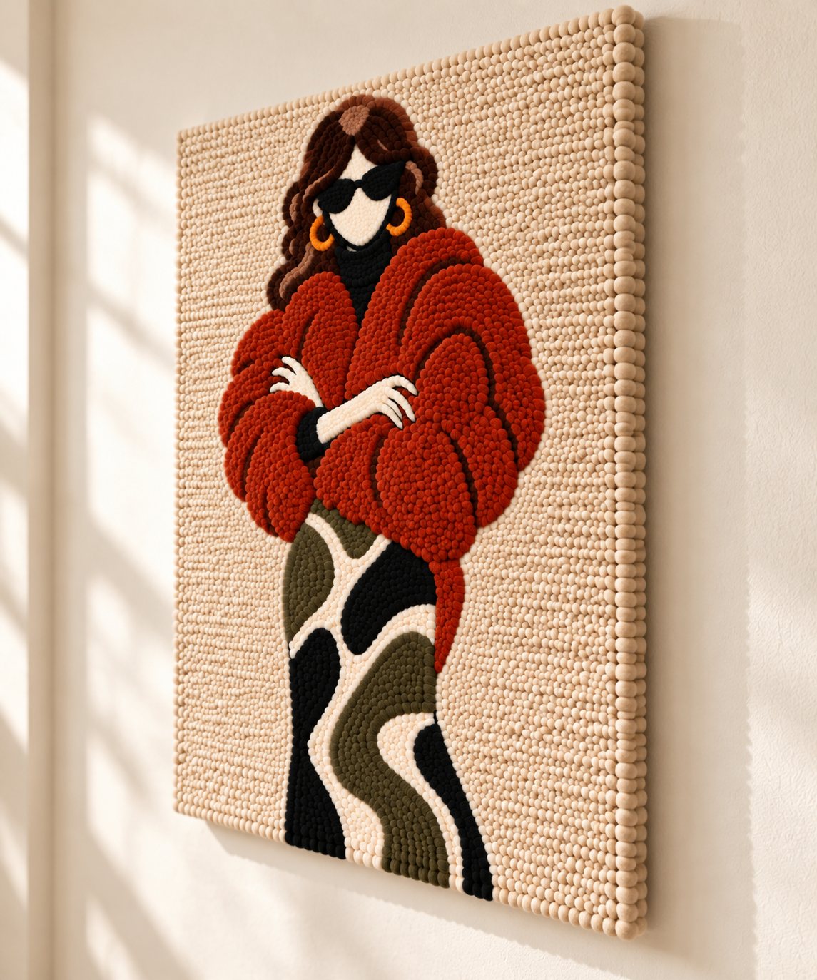 The Russet Wrap — angled relief view