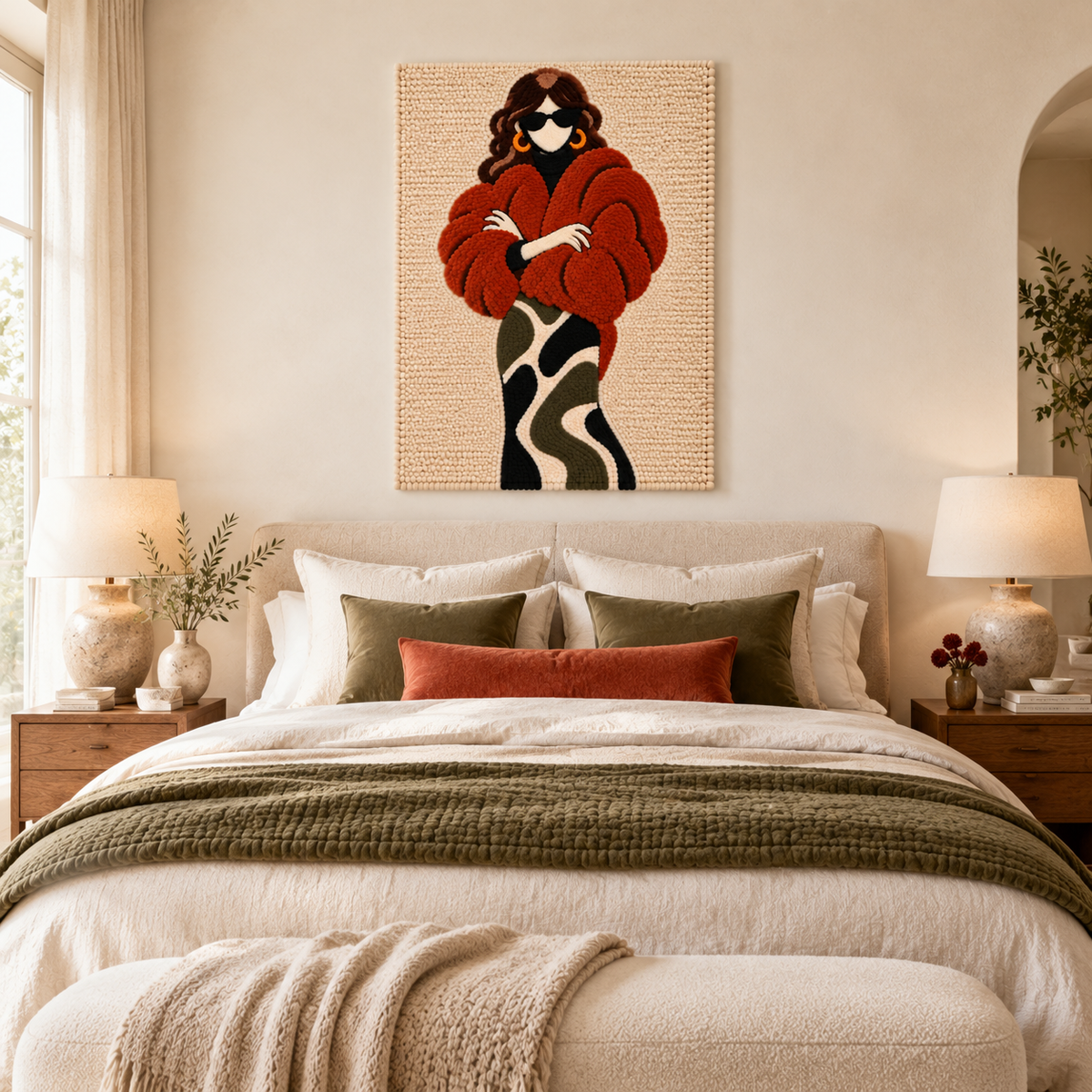 The Russet Wrap — room setting 1