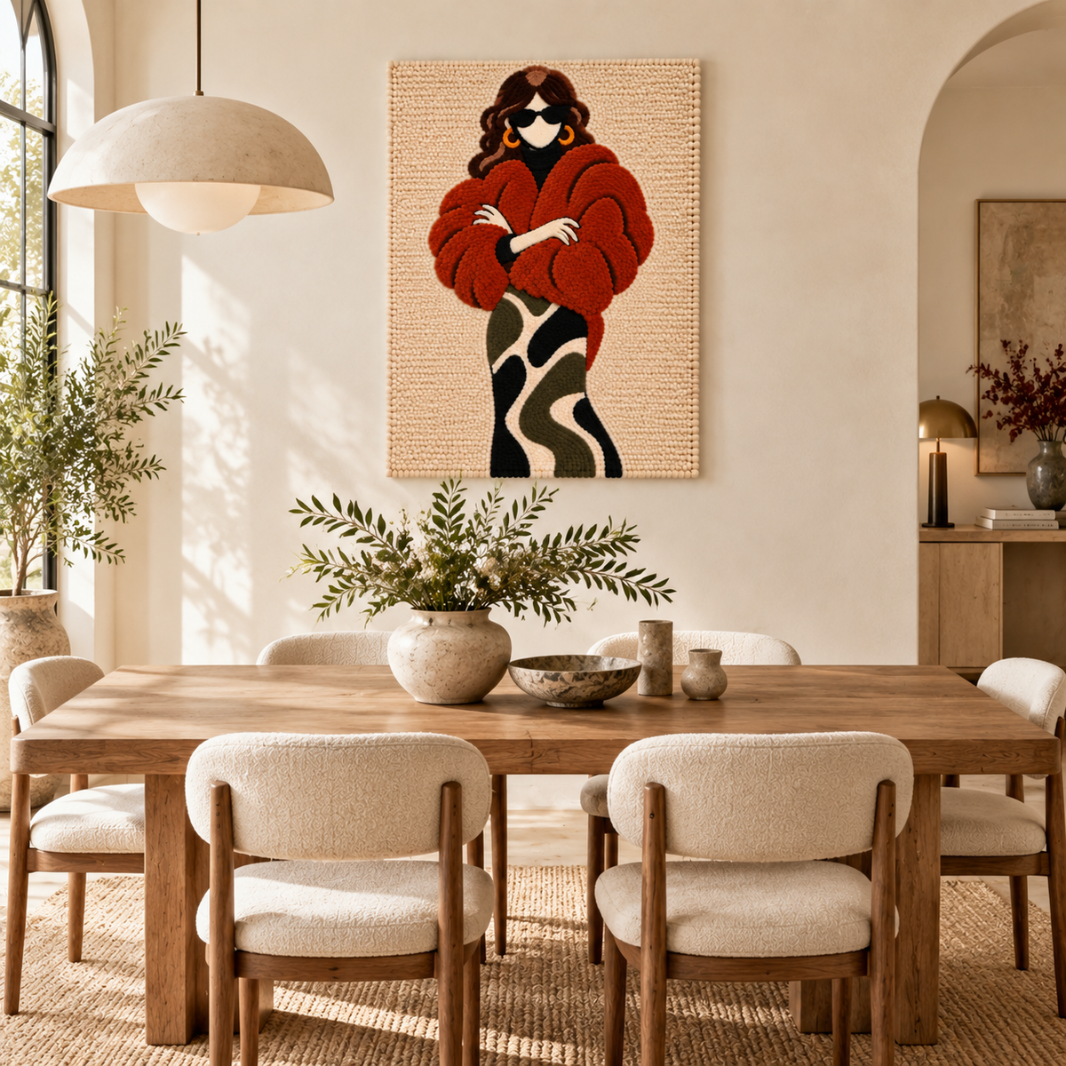 The Russet Wrap — room setting 2