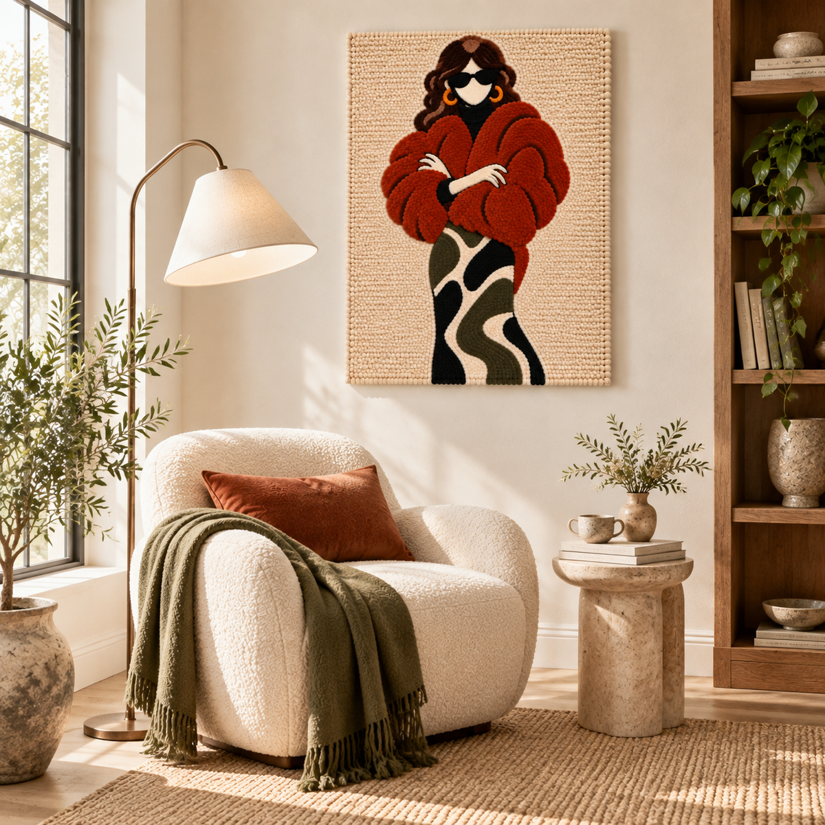 The Russet Wrap — room setting 3