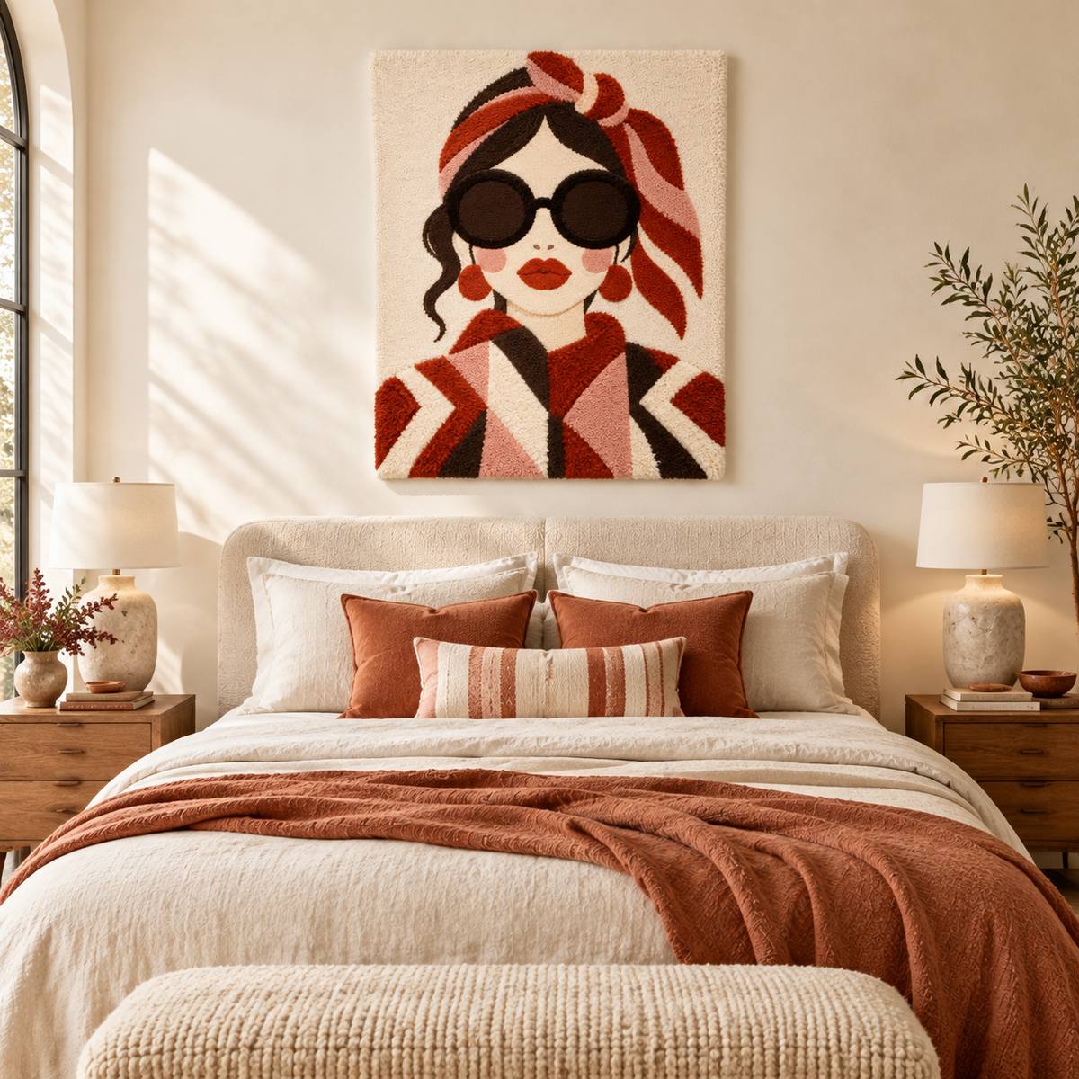 The Rust Scarf Muse — room setting 1