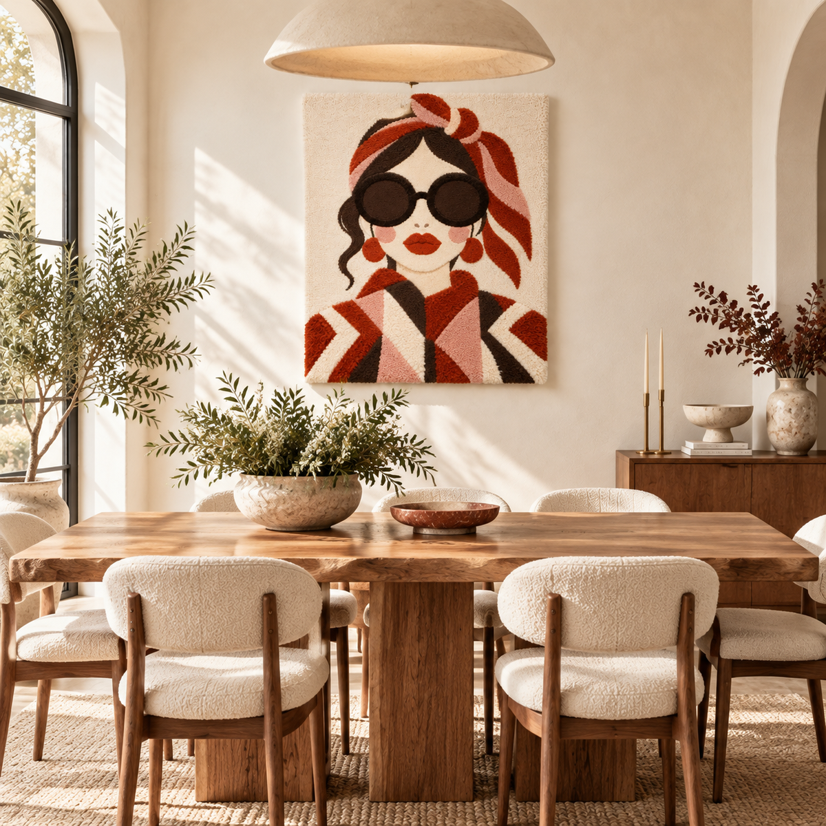 The Rust Scarf Muse — room setting 2