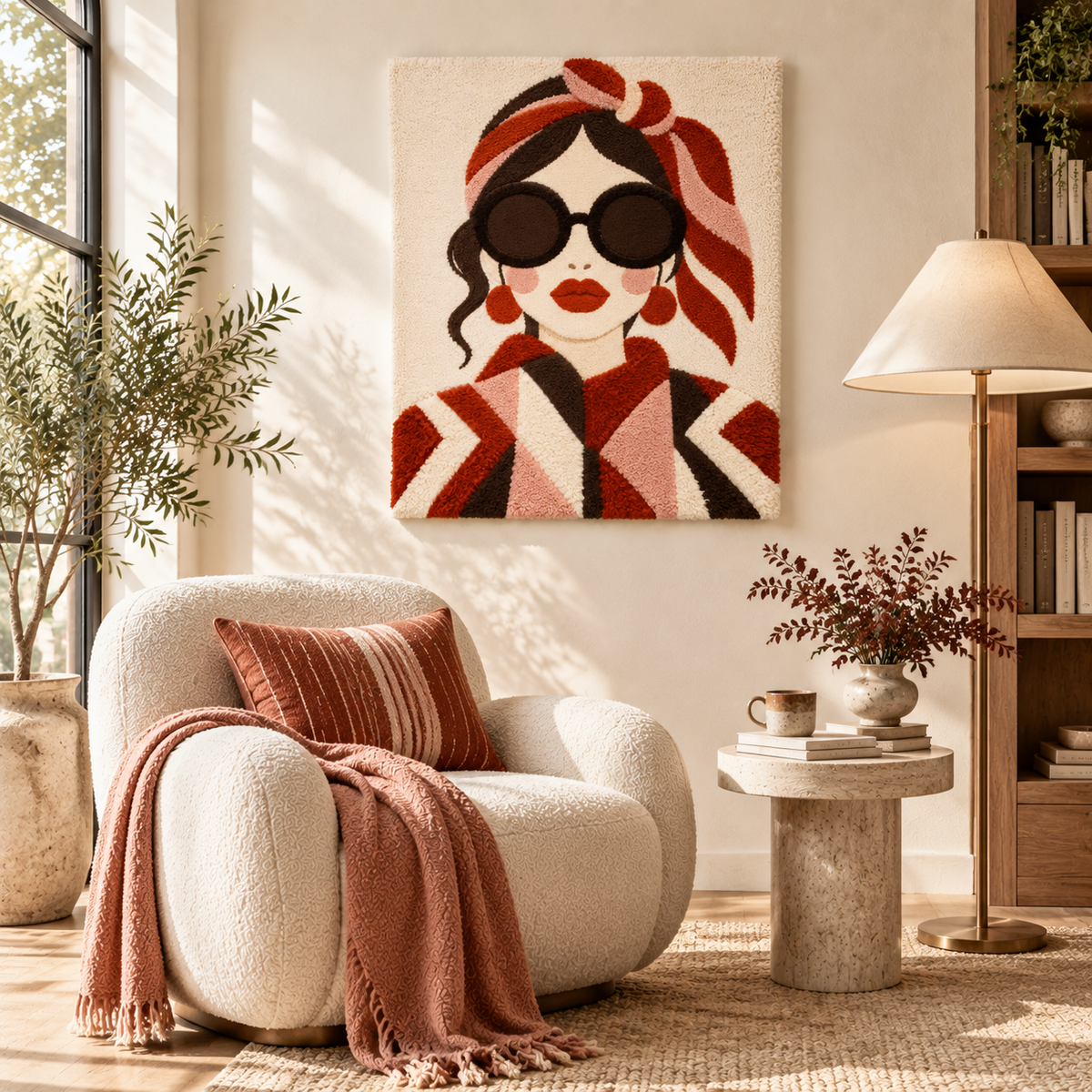 The Rust Scarf Muse — room setting 3