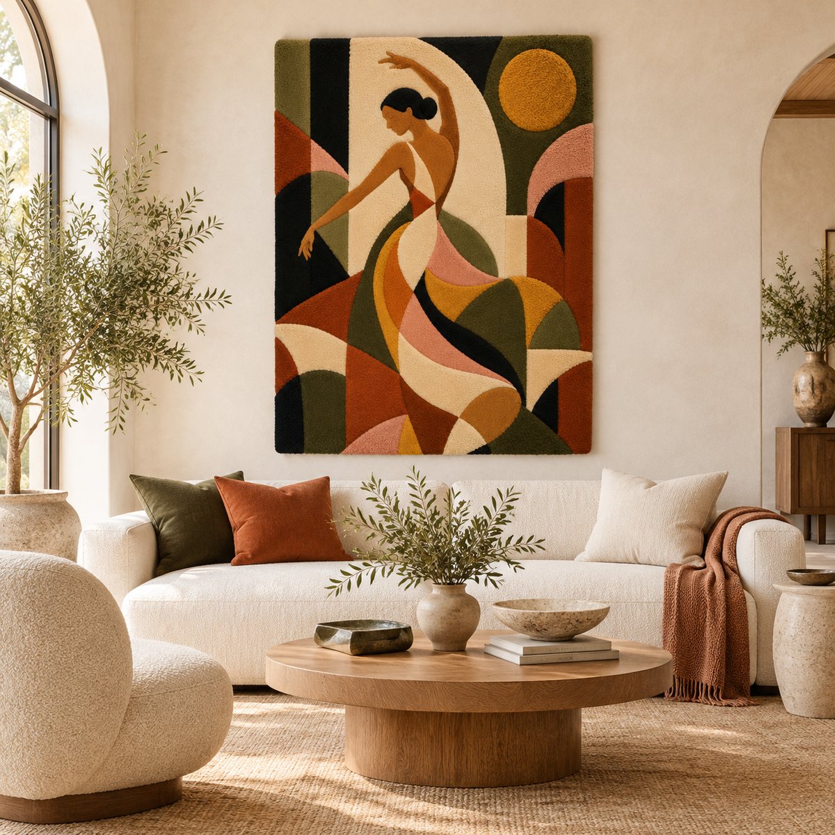 The Saffron Dancer — front-facing room scene