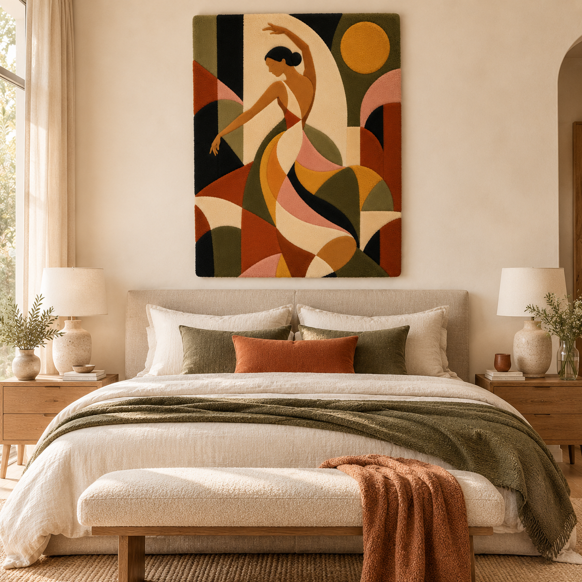 The Saffron Dancer — room setting 1