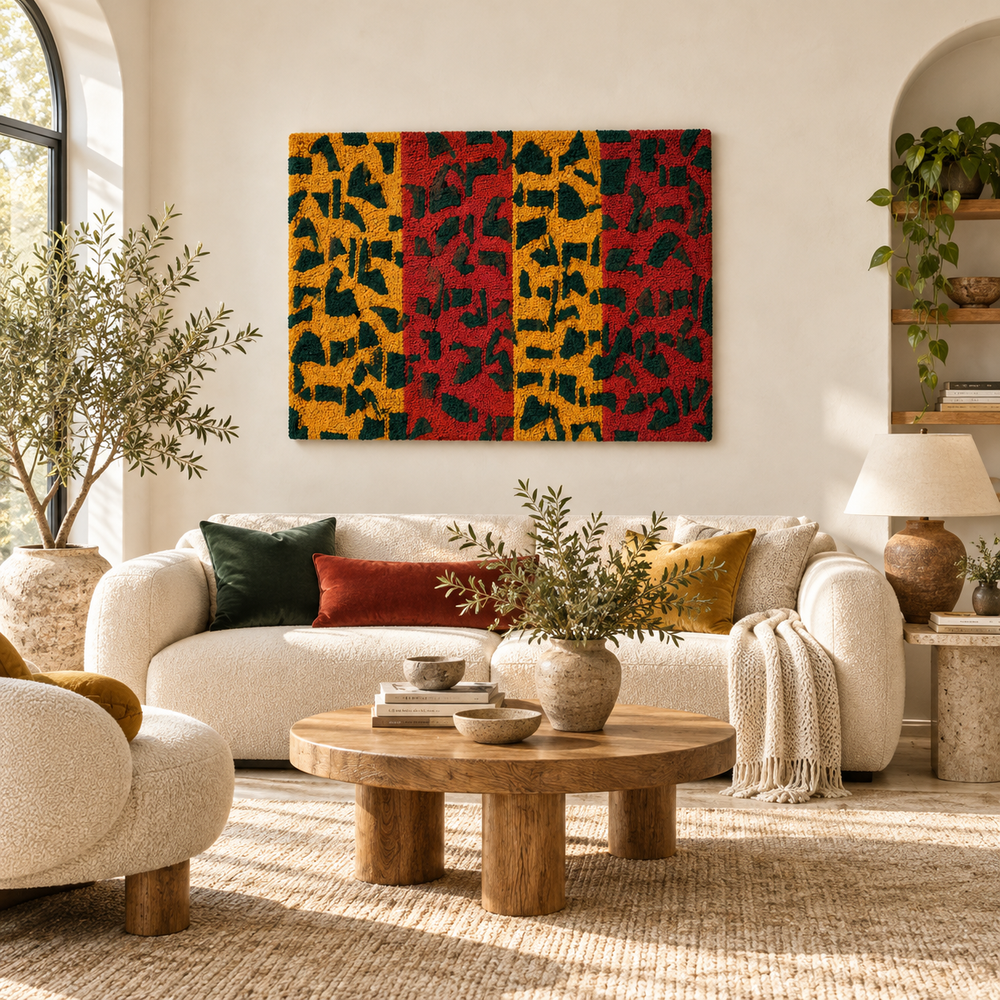 The Saffron Markmaking — front-facing room scene