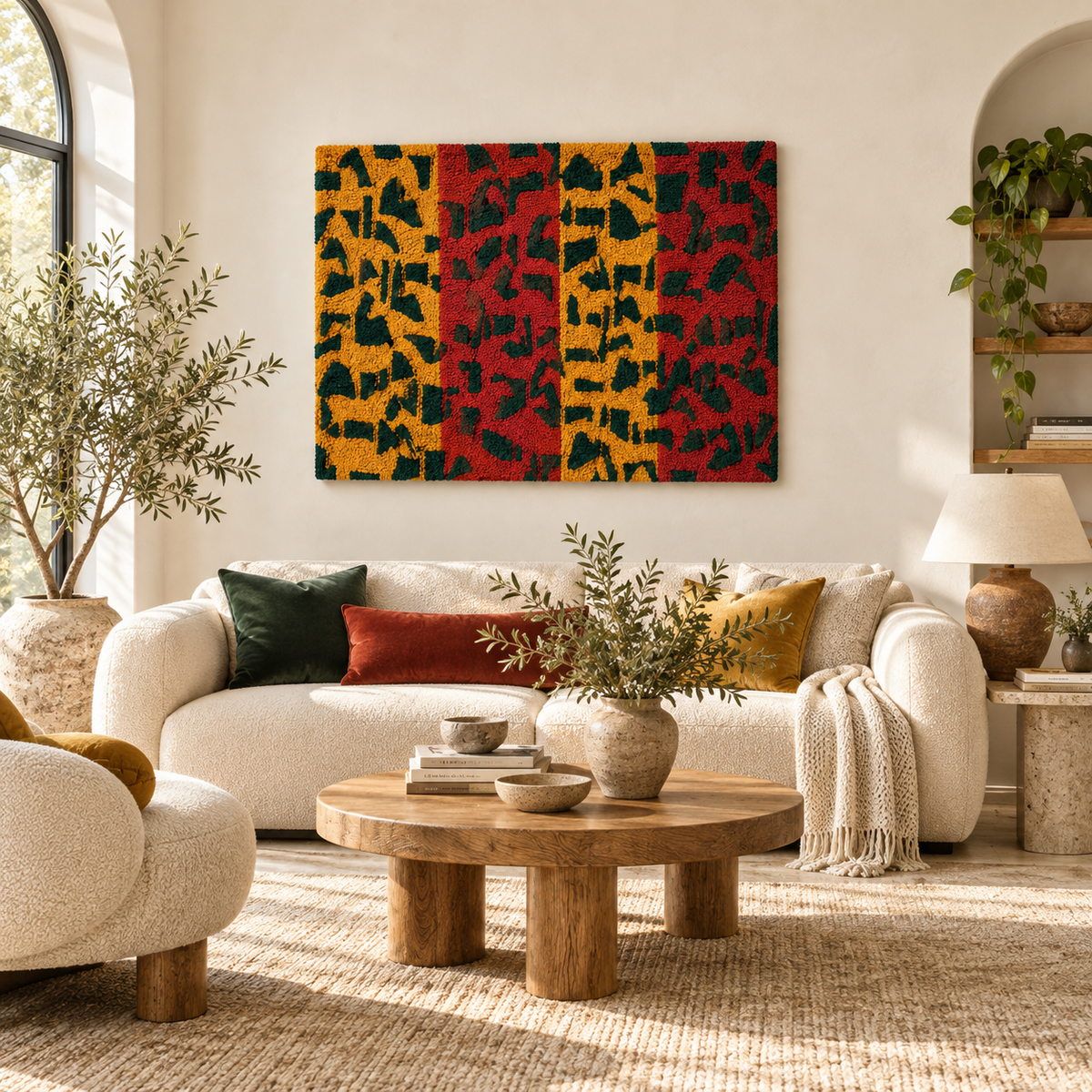 The Saffron Markmaking — front-facing room scene