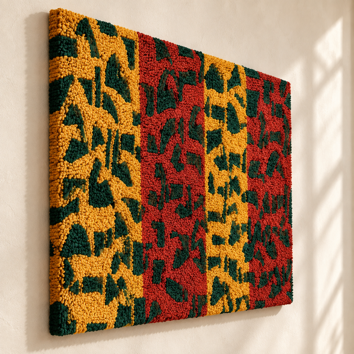The Saffron Markmaking — angled relief view