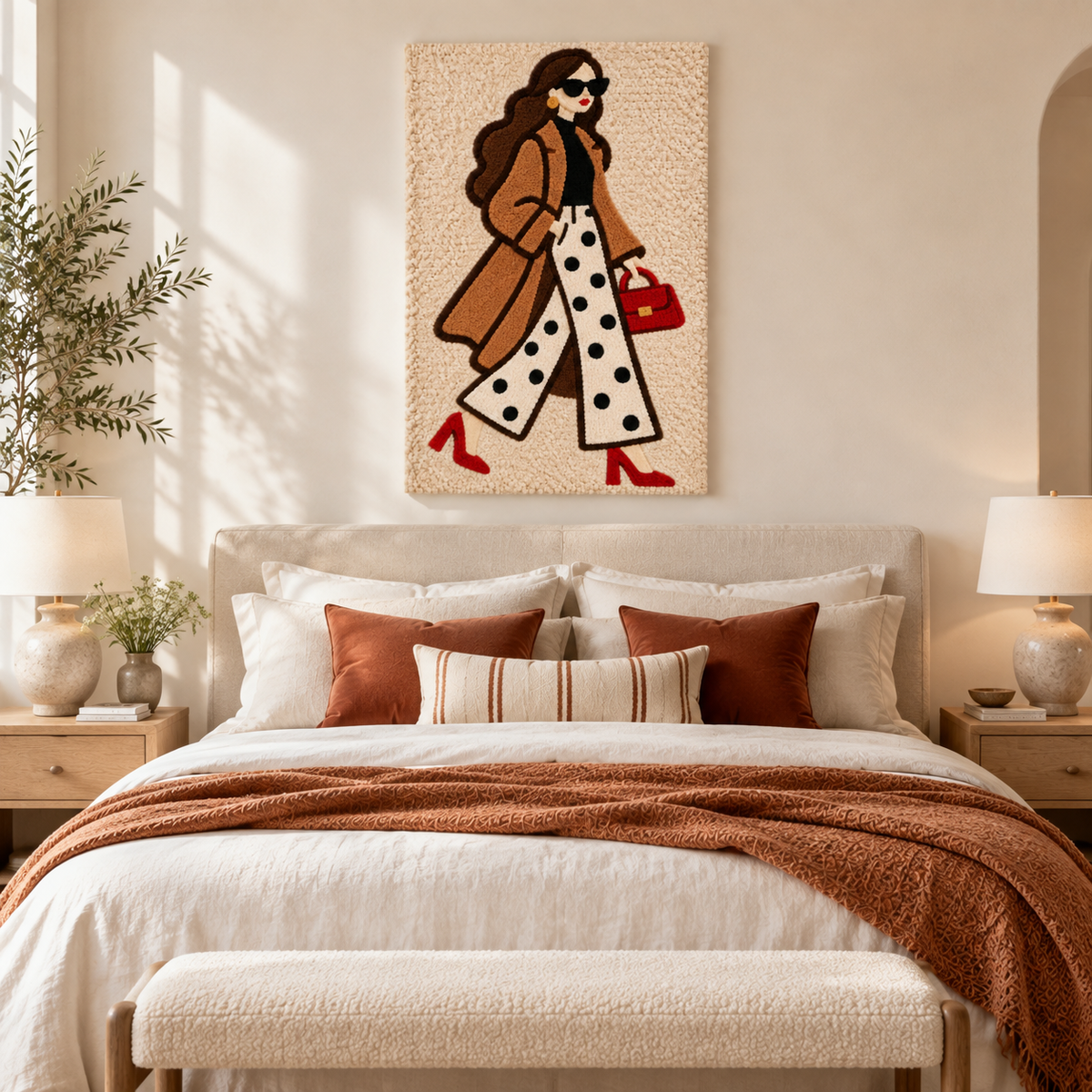 The Scarlet Handbag — room setting 1