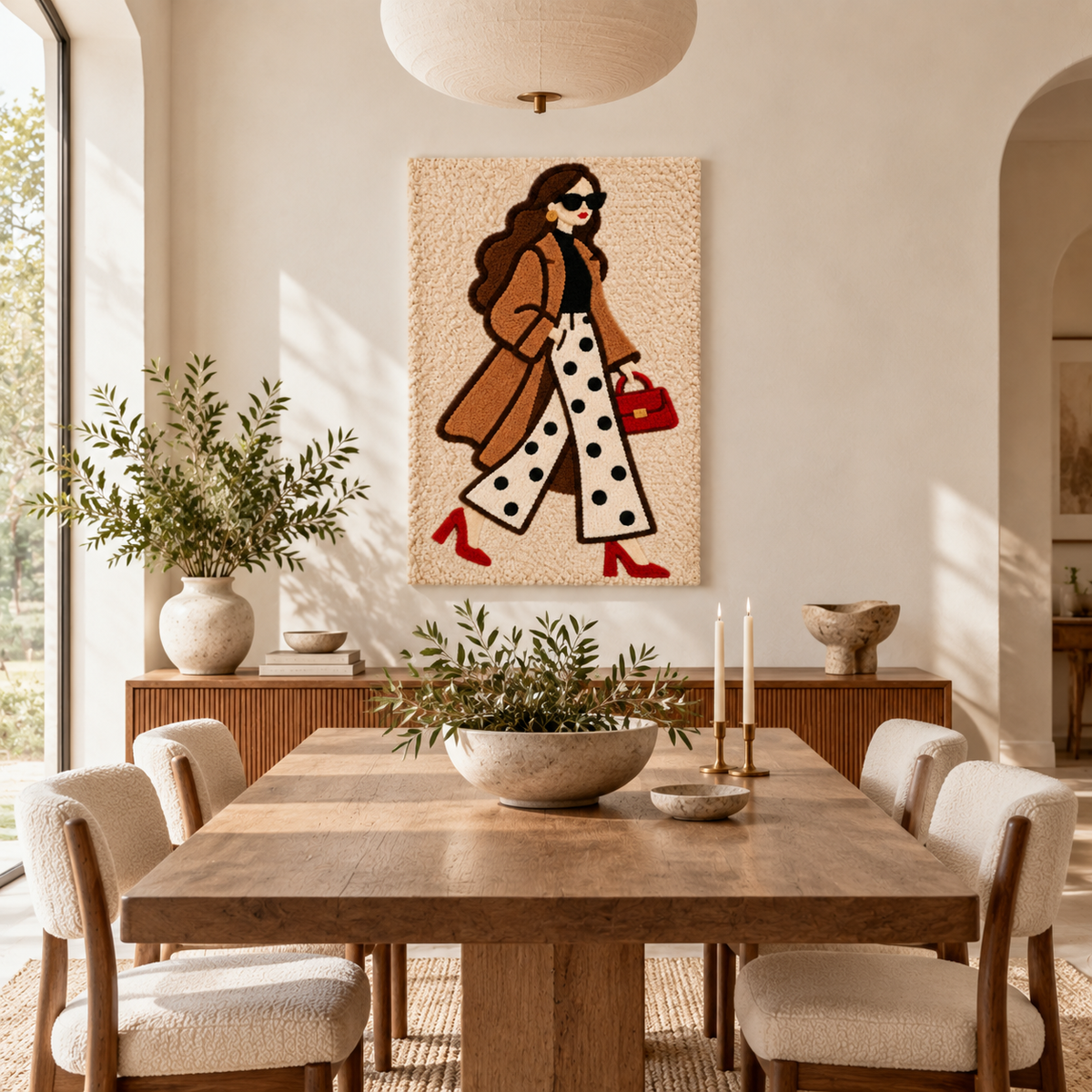 The Scarlet Handbag — room setting 2