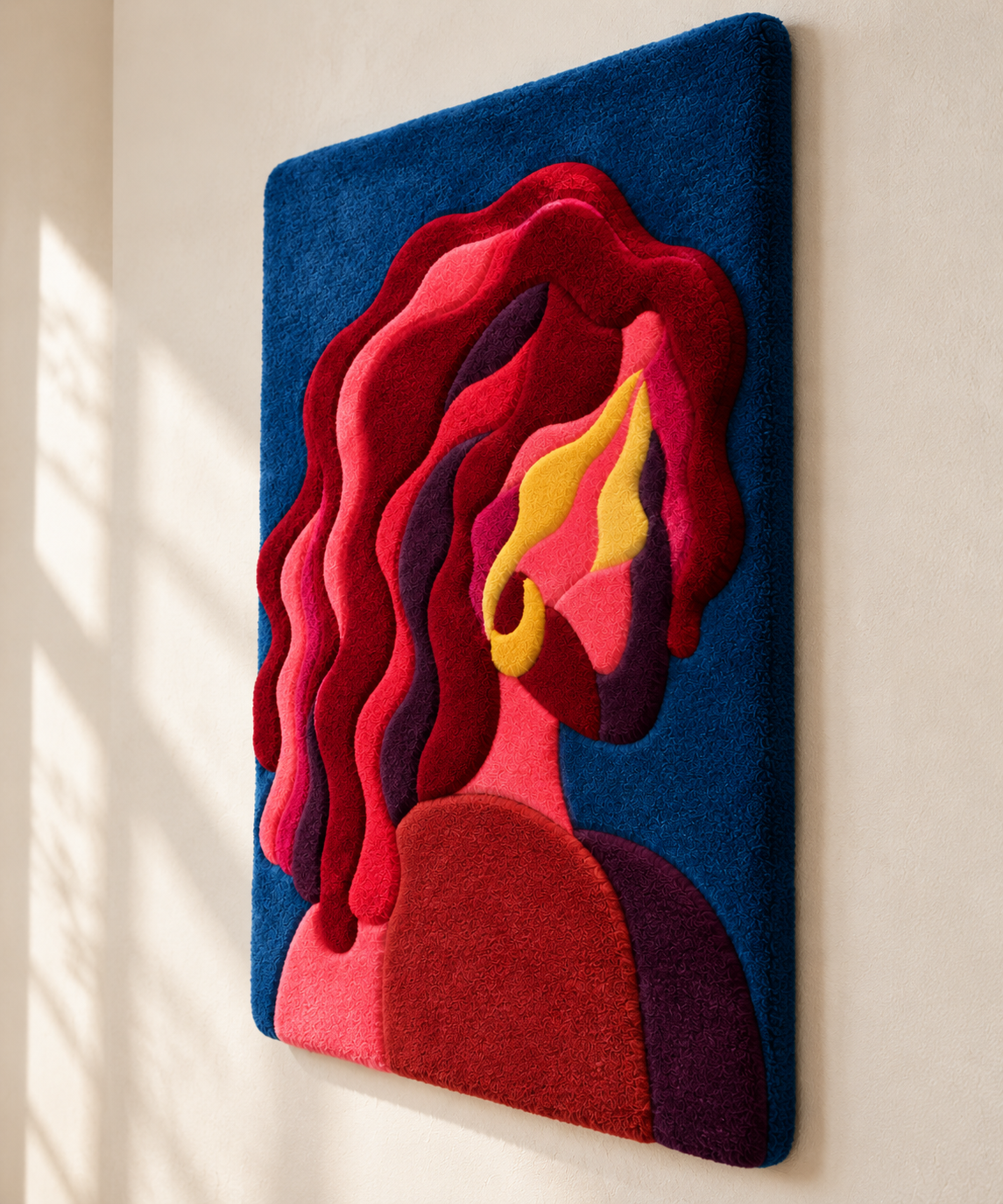 The Scarlet Muse — angled relief view