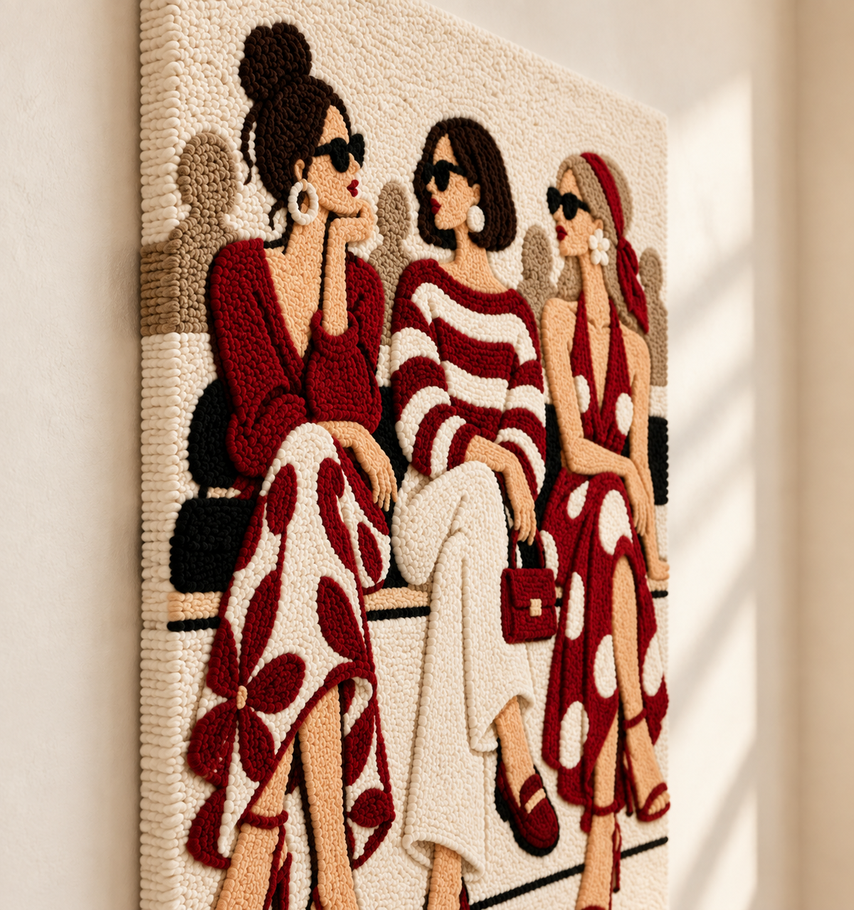 The Scarlet Social Club — angled relief view
