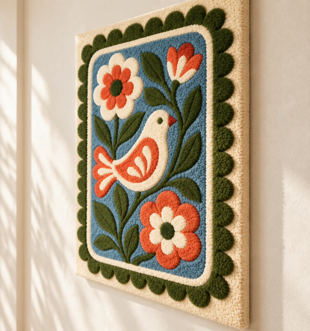 The Songbird Garden — angled relief view
