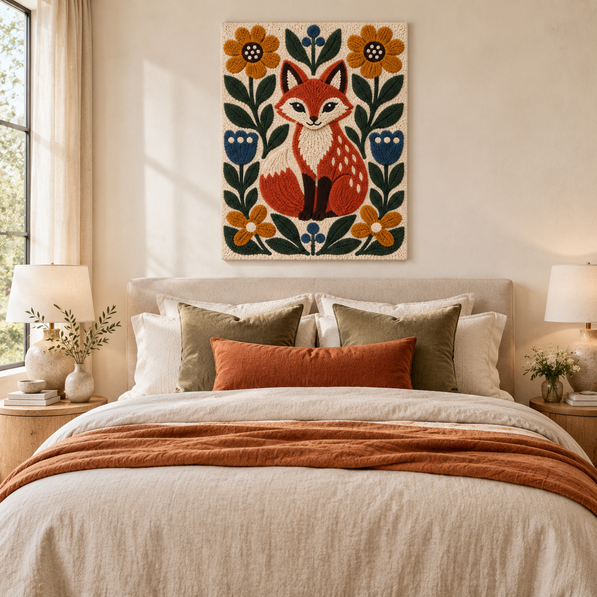 The Sunflower Fox — room setting 1