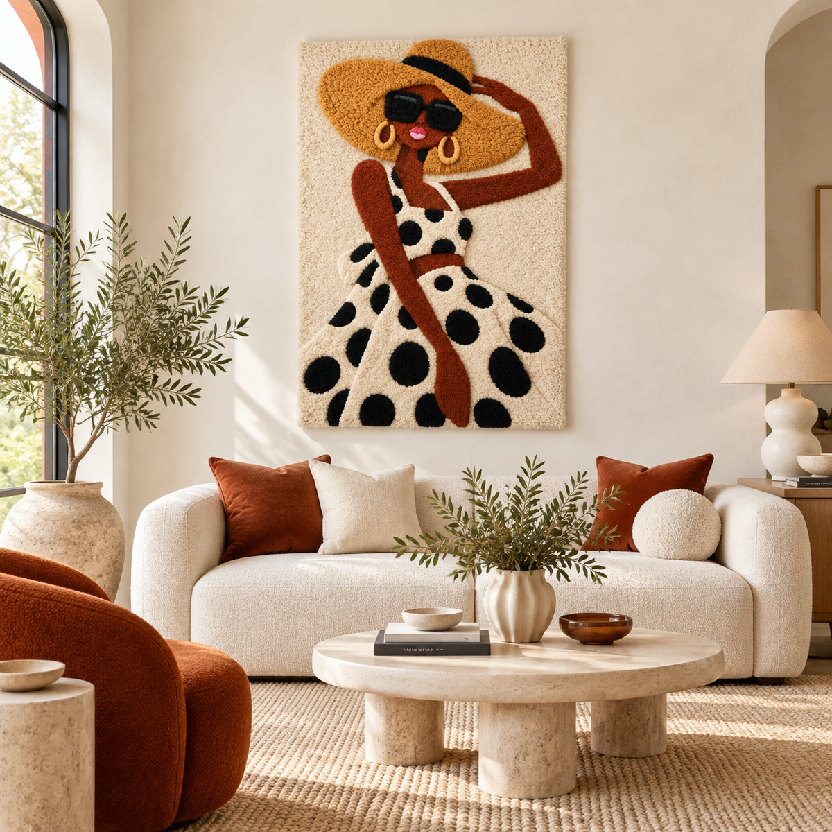 The Sunhat Silhouette — front-facing room scene [room-front]