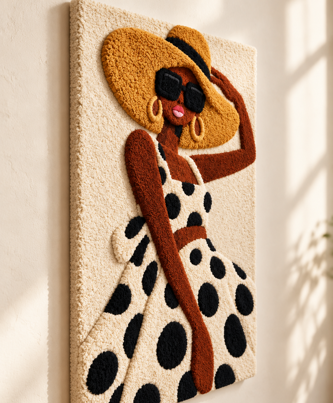 The Sunhat Silhouette — angled relief view