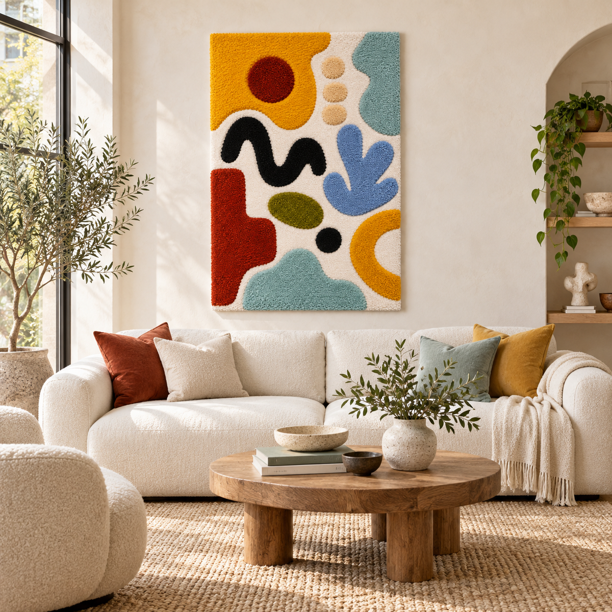 The Sunlit Shape Garden — front-facing room scene