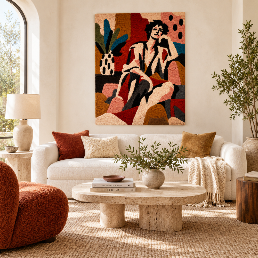 The Terracotta Muse — front-facing room scene
