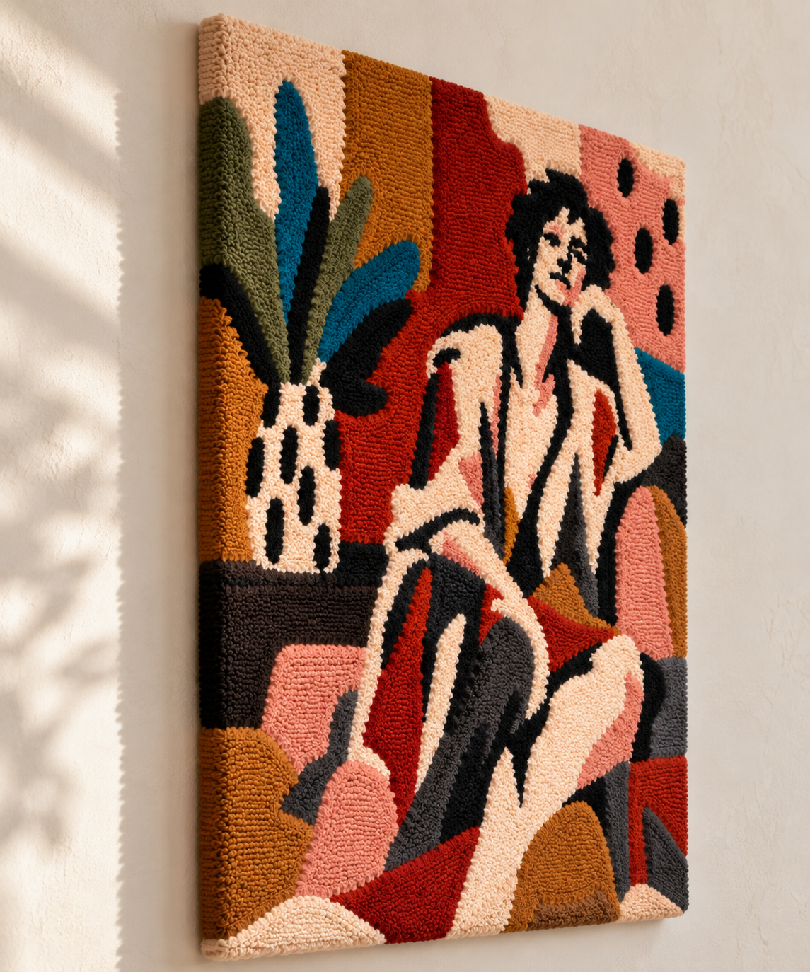 The Terracotta Muse — angled relief view