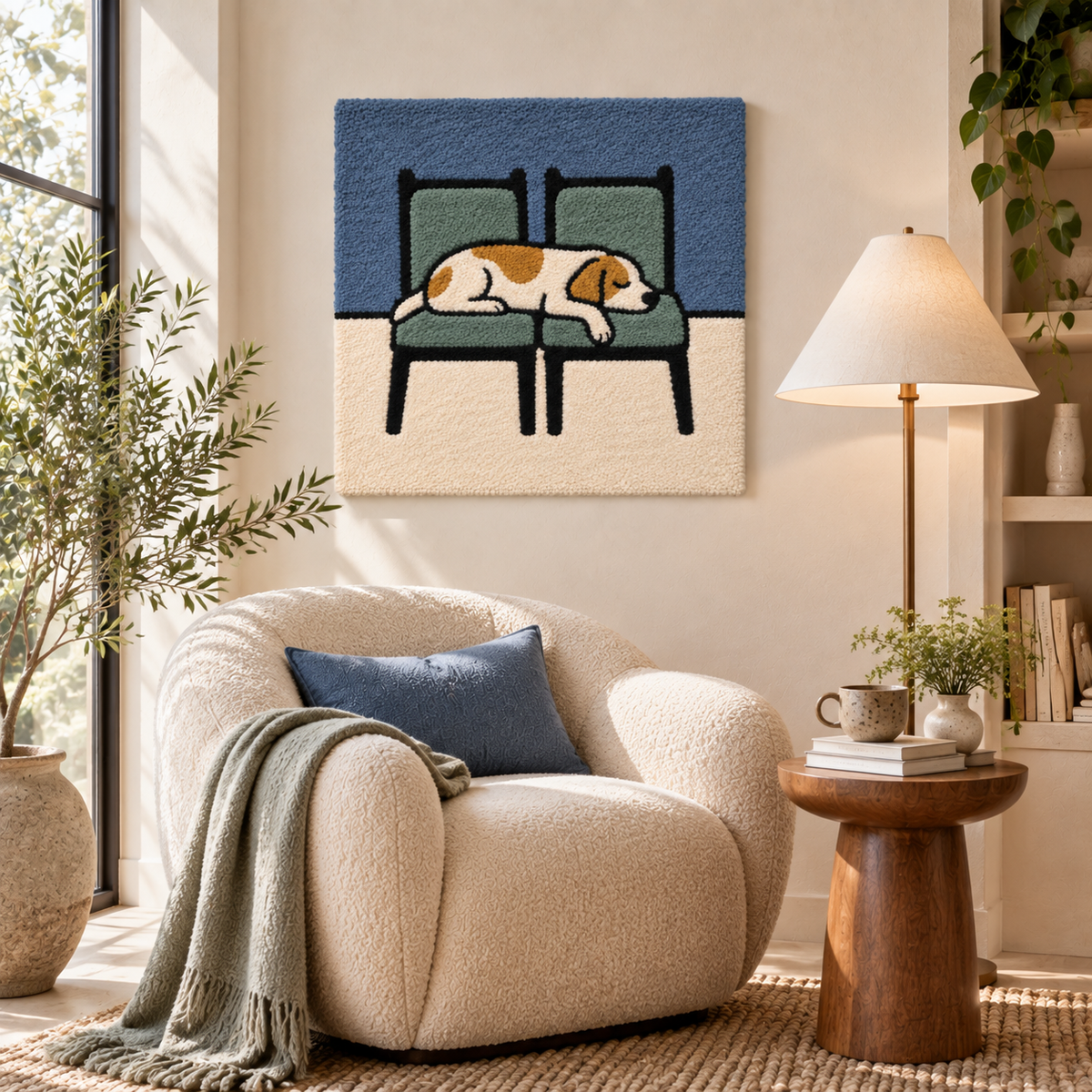 The Two Chair Dog Nap — room setting 1