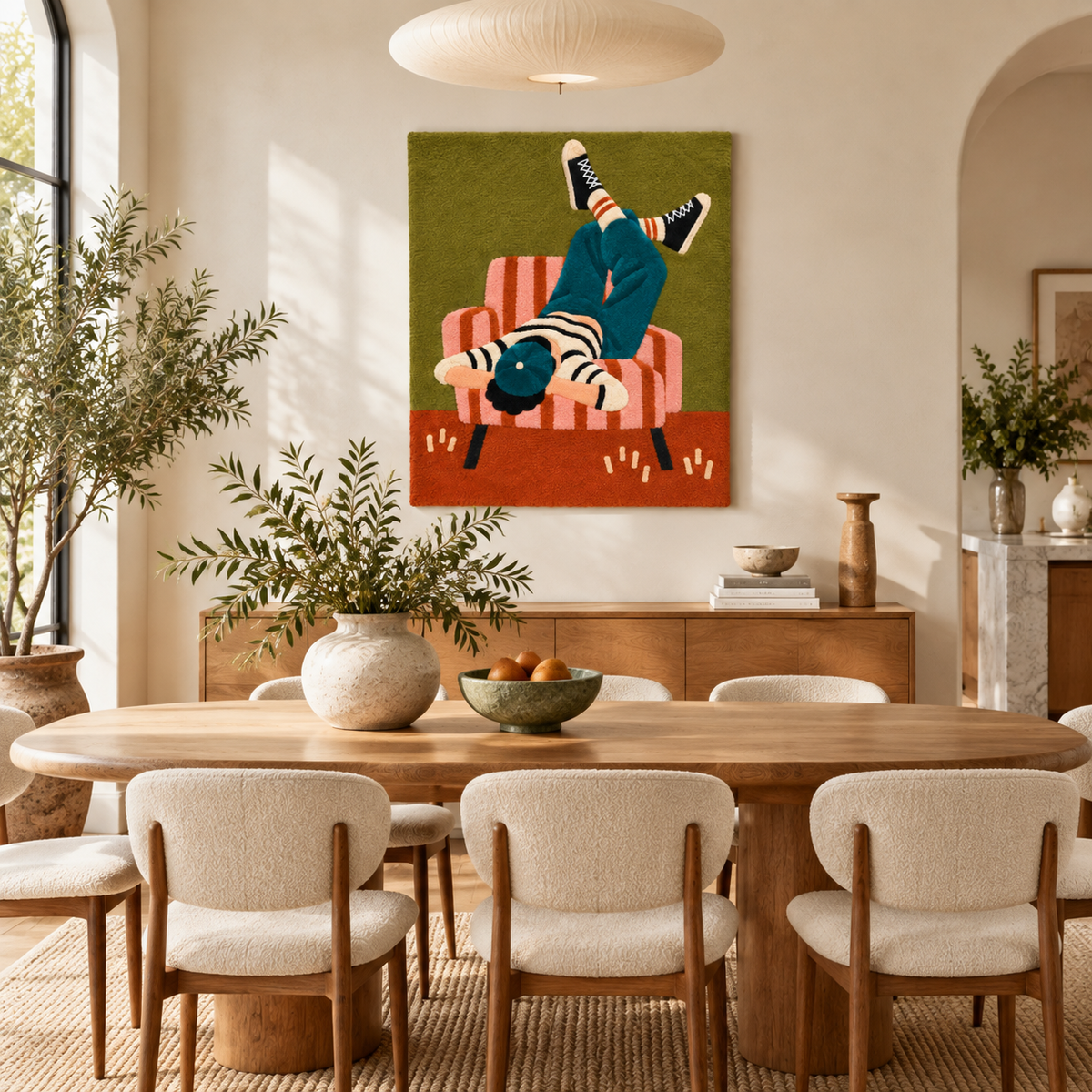The Upside Down Afternoon — room setting 1
